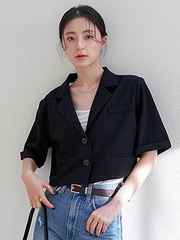 Amazon.co.jp: 、 じょせい 女性 よう 用 の うわぎ 上着 無地柄